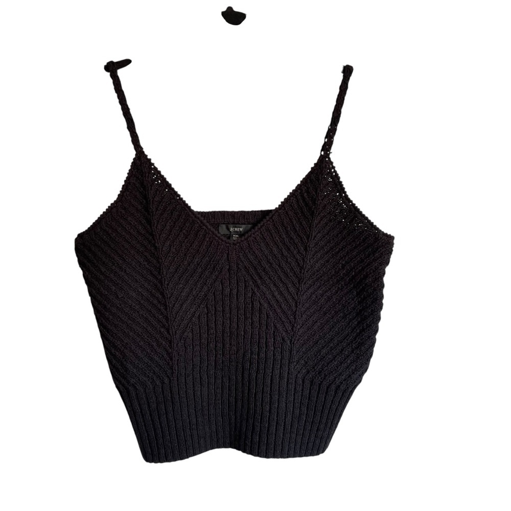 J. Crew Cropped V-neck Ribbed Sweater Tank‎ NWT